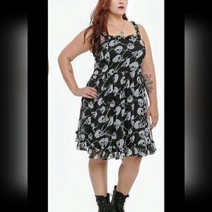 Tripp NYC & Torrid Colab Skull Dress Size 5